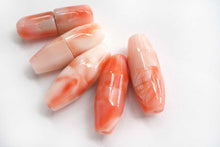 Load image into Gallery viewer, (A-D)ピンク珊瑚 クラスプ 筒型