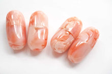 Load image into Gallery viewer, (A-D)ピンク珊瑚 クラスプ 筒型
