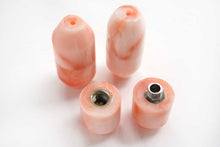 Load image into Gallery viewer, (A-D)ピンク珊瑚 クラスプ 筒型