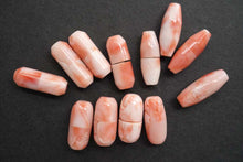 Load image into Gallery viewer, (A-D)ピンク珊瑚 クラスプ 筒型