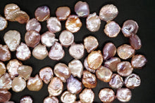 画像をギャラリービューアに読み込む, (半連/1連)高品質 淡水パール 天然色 ピンク 花びら クレオ穴 ペタル