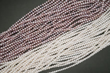 Load image into Gallery viewer, Freshwater Pearl Poppy Baroque Creo Hole White 38 cm