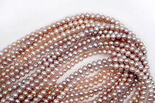 Load image into Gallery viewer, Freshwater Pearl Poppy Baroque Creo Hole White 38 cm