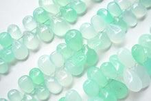 画像をギャラリービューアに読み込む, (半連/1連)オーストラリア産 クリソプレーズ スムースペアシェイプ