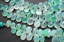 画像をギャラリービューアに読み込む, (半連/1連)オーストラリア産 クリソプレーズ スムースペアシェイプ