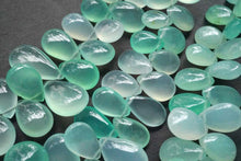 画像をギャラリービューアに読み込む, (半連/1連)オーストラリア産 クリソプレーズ スムースペアシェイプ