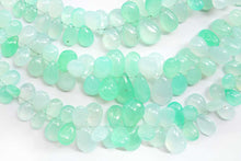 画像をギャラリービューアに読み込む, (半連/1連)オーストラリア産 クリソプレーズ スムースペアシェイプ