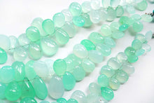 画像をギャラリービューアに読み込む, (半連/1連)オーストラリア産 クリソプレーズ スムースペアシェイプ