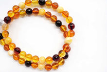 Load image into Gallery viewer, (1 row 19cm) Amber Baltic Amber 3 Colors Tumble Bracelet