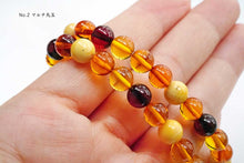Load image into Gallery viewer, (1 row 19cm) Amber Baltic Amber 3 Colors Tumble Bracelet
