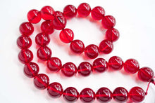 Load image into Gallery viewer, (2pc)琥珀 レッドアンバー 丸玉 12mm 草木染め アンバー