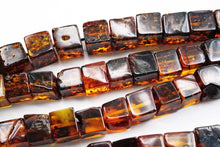 Load image into Gallery viewer, (1/4,半連,1連)バルチックアンバー キューブ 琥珀 アンバー
