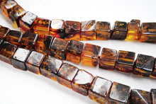 Load image into Gallery viewer, (1/4,半連,1連)バルチックアンバー キューブ 琥珀 アンバー