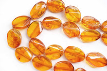 Load image into Gallery viewer, (半連/1連)バルチックアンバー 70cm ネックレス 琥珀 オーバル アンバー