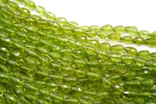 Load image into Gallery viewer, (半連/1連)宝石質 ペリドット 貫通穴 41cm ファセット ドロップ