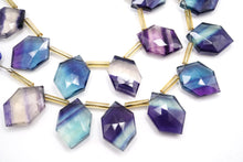 画像をギャラリービューアに読み込む, (8/9pc)フローライト ファセット ヘキサゴン