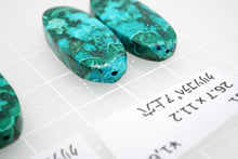 画像をギャラリービューアに読み込む, (#61/72)クリソコラマラカイト 上部片穴 ペアルース カボション