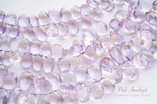 画像をギャラリービューアに読み込む, (M/L/L/LL)宝石質 ピンクアメシスト ファセット ペアシェイプ