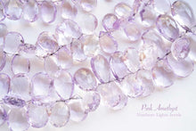 画像をギャラリービューアに読み込む, (M/L/L/LL)宝石質 ピンクアメシスト ファセット ペアシェイプ