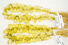 画像をギャラリービューアに読み込む, (#33-39)グリーンゴールド レモンクォーツ ドロップ
