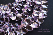 画像をギャラリービューアに読み込む, (M/L/L/LL)宝石質 ピンクアメシスト ファセット ペアシェイプ