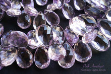 画像をギャラリービューアに読み込む, (M/L/L/LL)宝石質 ピンクアメシスト ファセット ペアシェイプ
