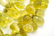 画像をギャラリービューアに読み込む, (#33-39)グリーンゴールド レモンクォーツ ドロップ
