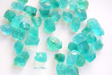 画像をギャラリービューアに読み込む, (No.1-3)アパタイト ラフストーン 原石 穴無し ルース 片穴 連材