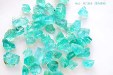 画像をギャラリービューアに読み込む, (No.1-3)アパタイト ラフストーン 原石 穴無し ルース 片穴 連材