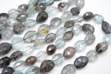 Load image into Gallery viewer, (半連/1連) 宝石質 モスアクアマリン 46cm ファセットタンブル