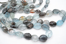 Load image into Gallery viewer, (半連/1連) 宝石質 モスアクアマリン 46cm ファセットタンブル