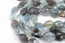 Load image into Gallery viewer, (半連/1連) 宝石質 モスアクアマリン 46cm ファセットタンブル