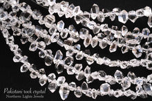 Load image into Gallery viewer, (半連/1連)上質 パキスタン産 ロック・クリスタル 37cm ダブルポイント