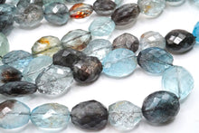 Load image into Gallery viewer, (半連/1連) 宝石質 モスアクアマリン 46cm ファセットタンブル