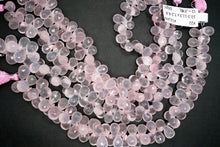 Load image into Gallery viewer, (M/L) 宝石質 ローズクォーツ 20cm ファセットドロップ