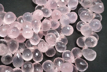 Load image into Gallery viewer, (M/L) 宝石質 ローズクォーツ 20cm ファセットドロップ