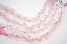 Load image into Gallery viewer, (M/L) 宝石質 ローズクォーツ 20cm ファセットドロップ