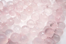 Load image into Gallery viewer, (M/L) 宝石質 ローズクォーツ 20cm ファセットドロップ