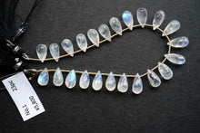 画像をギャラリービューアに読み込む, (No.1-5)上質 レインボームーンストーン ホワイトラブラドライト ファセットドロップ