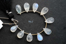 画像をギャラリービューアに読み込む, (No.1-5)上質 レインボームーンストーン ホワイトラブラドライト ファセットドロップ