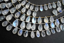 画像をギャラリービューアに読み込む, (No.1-5)上質 レインボームーンストーン ホワイトラブラドライト ファセットドロップ