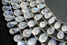 画像をギャラリービューアに読み込む, (No.1-5)上質 レインボームーンストーン ホワイトラブラドライト ファセットドロップ
