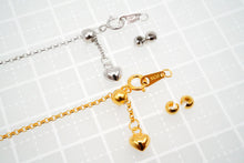 Load image into Gallery viewer, (ロジウム/K14メッキ)銀製925 スライド アジャスター SV925