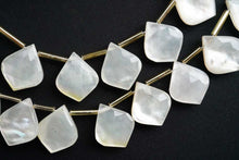 画像をギャラリービューアに読み込む, (2/10pc)MOP マザーオブパール クリスタル ファセット リーフシェイプ