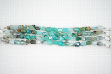 画像をギャラリービューアに読み込む, (半連/1連)高品質 ペルー産 ブルーオパール 19cm ファセット タンブル