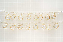 画像をギャラリービューアに読み込む, (2/8粒)宝石質 ロック・クリスタル SV925+K18GP 枠付き 銀製フレーム