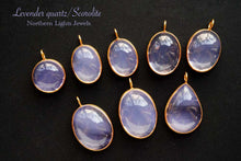 Load image into Gallery viewer, (#36-42)宝石質 ラベンダークォーツ スコロライト 銀製 ヴェルメイユ ペントップ