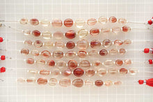 画像をギャラリービューアに読み込む, (10pc/半連/1連)宝石質 オレゴンサンストーン 46cm スムースオーバル タンブル