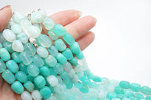画像をギャラリービューアに読み込む, (半連/1連)高品質 ペルー産 ブルーオパール 20cm スムースタンブル