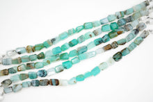 画像をギャラリービューアに読み込む, (半連/1連)高品質 ペルー産 ブルーオパール 19cm ファセット タンブル